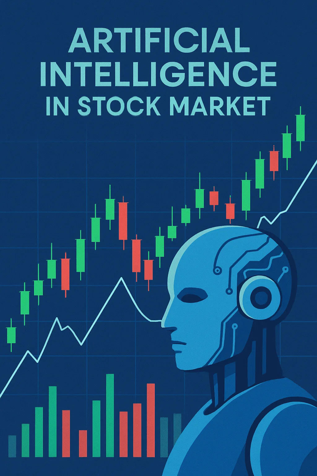 Artificial intelligence in stock market prediction visualized through data analysis and trading algorithms